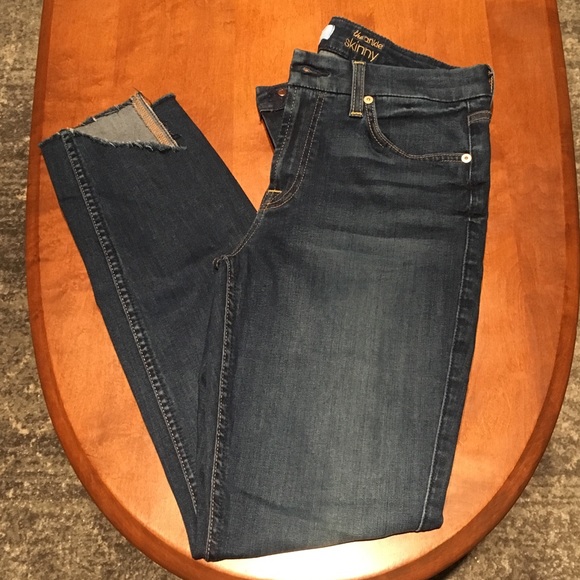 NWT 7 For All Mankind Skinny Ankle Raw Ang… - Picture 1 of 5